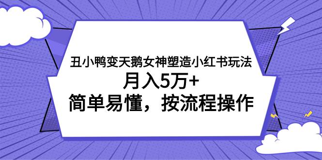 丑小鸭变天鹅项目，女神塑造小红书玩法